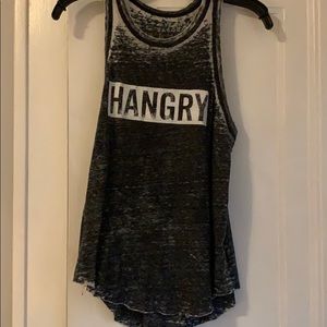 Hangry burnout racer back tank